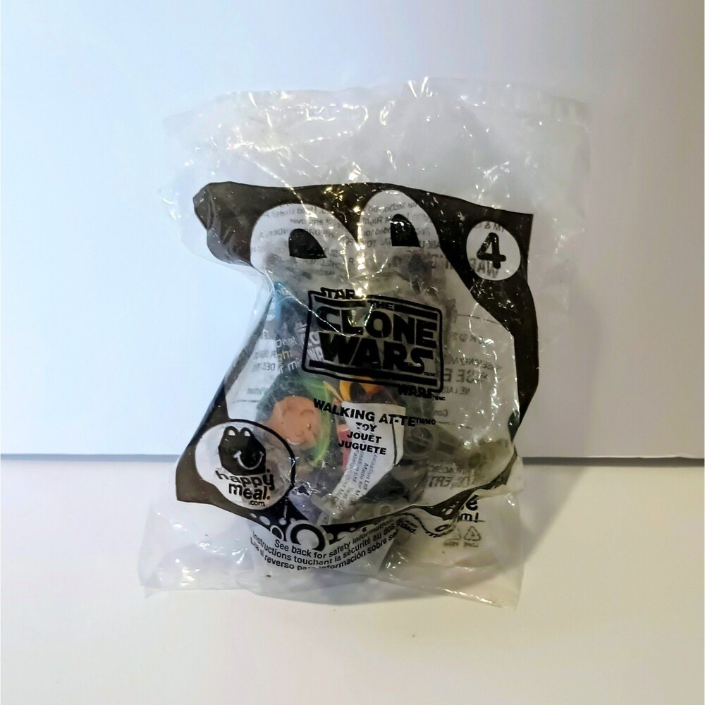 McDonald's Star Wars Clone Wars  Toy #4 2011 Sealed NEW Walking AT-TE Happy Meal